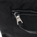 PRADA Shoulder Bag Nylon Black Silver Auth 208639V-24