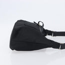 PRADA Shoulder Bag Nylon Black Silver Auth 208639V-4