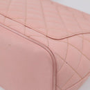 CHANEL Standard Tote Bag Caviar Skin Pink Gold CC Auth 208641V-13