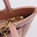 CHANEL Standard Tote Bag Caviar Skin Pink Gold CC Auth 208641V-16