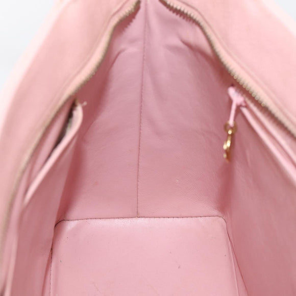 CHANEL Standard Tote Bag Caviar Skin Pink Gold CC Auth 208641V