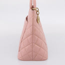 CHANEL Standard Tote Bag Caviar Skin Pink Gold CC Auth 208641V-4