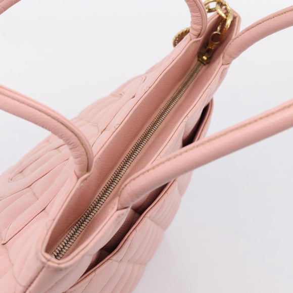 CHANEL Standard Tote Bag Caviar Skin Pink Gold CC Auth 208641V