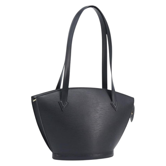 LOUIS VUITTON Epi Saint Jacques Powanie Long Bag Black M52332 LV Auth 208643V