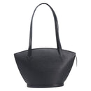 LOUIS VUITTON Epi Saint Jacques Powanie Long Bag Black M52332 LV Auth 208643V-13