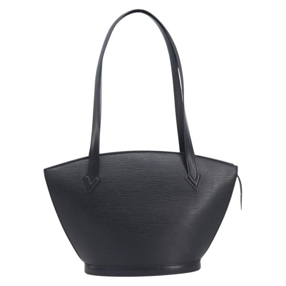 LOUIS VUITTON Epi Saint Jacques Powanie Long Bag Black M52332 LV Auth 208643V