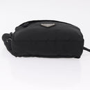 PRADA Waist Bag Nylon Black Silver Auth 208647A-5