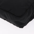PRADA Waist Bag Nylon Black Silver Auth 208647A-16