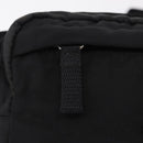 PRADA Waist Bag Nylon Black Silver Auth 208647A-20
