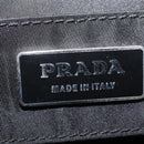 PRADA Waist Bag Nylon Black Silver Auth 208647A-21