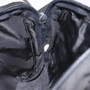 PRADA Waist Bag Nylon Black Silver Auth 208647A-22
