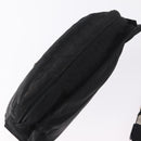 PRADA Waist Bag Nylon Black Silver Auth 208647A-6