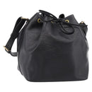 LOUIS VUITTON Epi Petit Noe Shoulder Bag Black M44102 LV Auth 208648A-1