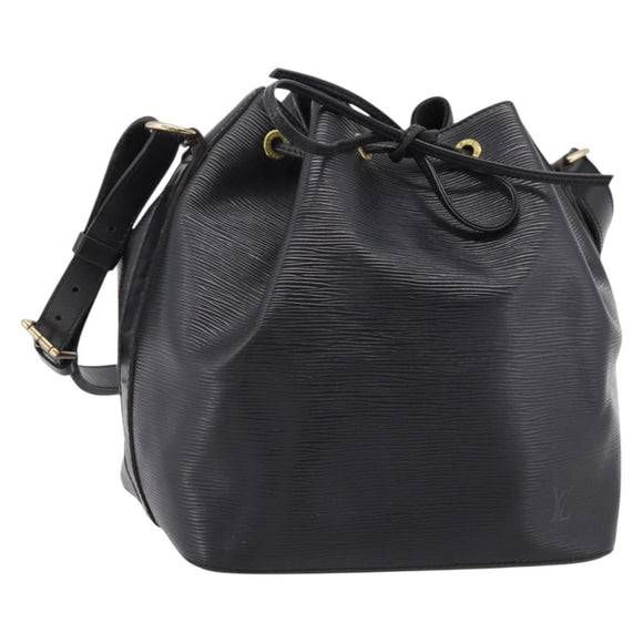 LOUIS VUITTON Epi Petit Noe Shoulder Bag Black M44102 LV Auth 208648A