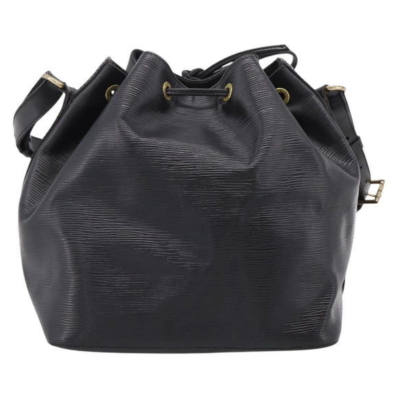 LOUIS VUITTON Epi Petit Noe Shoulder Bag Black M44102 LV Auth 208648A