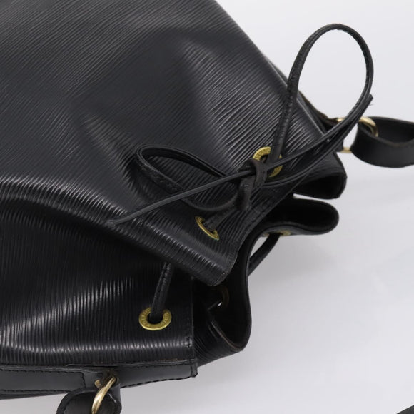 LOUIS VUITTON Epi Petit Noe Shoulder Bag Black M44102 LV Auth 208648A