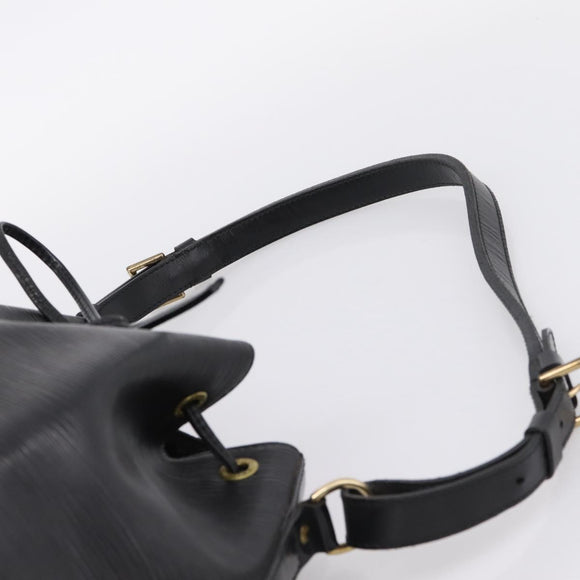 LOUIS VUITTON Epi Petit Noe Shoulder Bag Black M44102 LV Auth 208648A