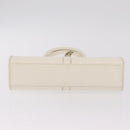 GUCCI Jackie Hand Bag Leather White Silver 002 1065 Auth 208650A-13