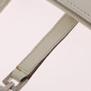 GUCCI Jackie Hand Bag Leather White Silver 002 1065 Auth 208650A-19