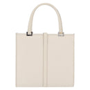 GUCCI Jackie Hand Bag Leather White Silver 002 1065 Auth 208650A-3