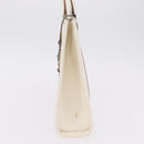 GUCCI Jackie Hand Bag Leather White Silver 002 1065 Auth 208650A-4
