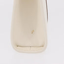 GUCCI Jackie Hand Bag Leather White Silver 002 1065 Auth 208650A-5