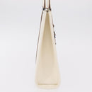 GUCCI Jackie Hand Bag Leather White Silver 002 1065 Auth 208650A-6