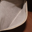 CELINE Macadam Canvas Boston Bag PVC Leather Brown Gold Auth 208652V-26