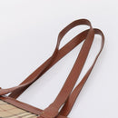 Burberrys Nova Check Tote Bag PVC Beige Gold Auth 208653-8