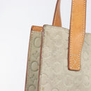 CELINE C Macadam Hand Bag Suede Beige Brown Auth 208655-14