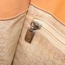 CELINE C Macadam Hand Bag Suede Beige Brown Auth 208655-20