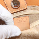 CELINE C Macadam Hand Bag Suede Beige Brown Auth 208655-22