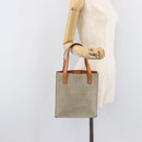 CELINE C Macadam Hand Bag Suede Beige Brown Auth 208655-23