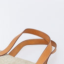 CELINE C Macadam Hand Bag Suede Beige Brown Auth 208655-8