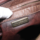 Bottega Veneta INTRECCIATO Shoulder Bag Leather Brown Gold Tone Auth 208656-22