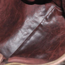 Bottega Veneta INTRECCIATO Shoulder Bag Leather Brown Gold Tone Auth 208656-23