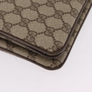 GUCCI GG Supreme Web Sherry Line Shoulder Bag PVC Beige 14 02 013 Auth 208657-15
