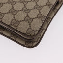 GUCCI GG Supreme Web Sherry Line Shoulder Bag PVC Beige 14 02 013 Auth 208657-16