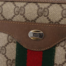 GUCCI GG Supreme Web Sherry Line Shoulder Bag PVC Beige 14 02 013 Auth 208657-17