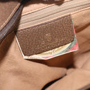 GUCCI GG Supreme Web Sherry Line Shoulder Bag PVC Beige 14 02 013 Auth 208657-18