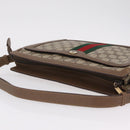 GUCCI GG Supreme Web Sherry Line Shoulder Bag PVC Beige 14 02 013 Auth 208657-6