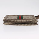 GUCCI GG Supreme Web Sherry Line Shoulder Bag PVC Beige 14 02 013 Auth 208657-5