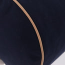 HERMES POSITION MIMILL Shoulder Bag Canvas Navy Gold Auth 208659A-15