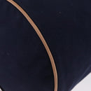 HERMES POSITION MIMILL Shoulder Bag Canvas Navy Gold Auth 208659A-17