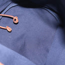 HERMES POSITION MIMILL Shoulder Bag Canvas Navy Gold Auth 208659A-12