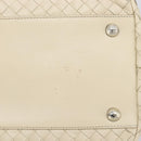 Bottega Veneta INTRECCIATO Tote Bag Leather White Silver 158673 Auth 208660A-10