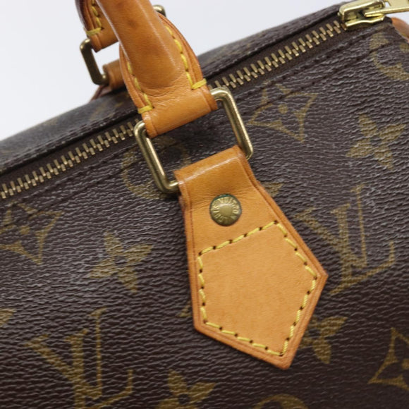 LOUIS VUITTON Monogram Speedy 25 Hand Bag M41528 LV Auth 208661A