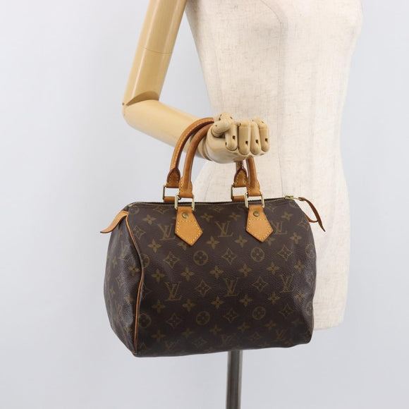 LOUIS VUITTON Monogram Speedy 25 Hand Bag M41528 LV Auth 208661A