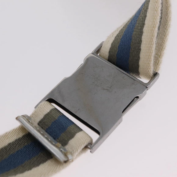 GUCCI GG Canvas Waist Bag Silver 28566 Auth 208662