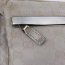 GUCCI GG Canvas Waist Bag Silver 28566 Auth 208662-18